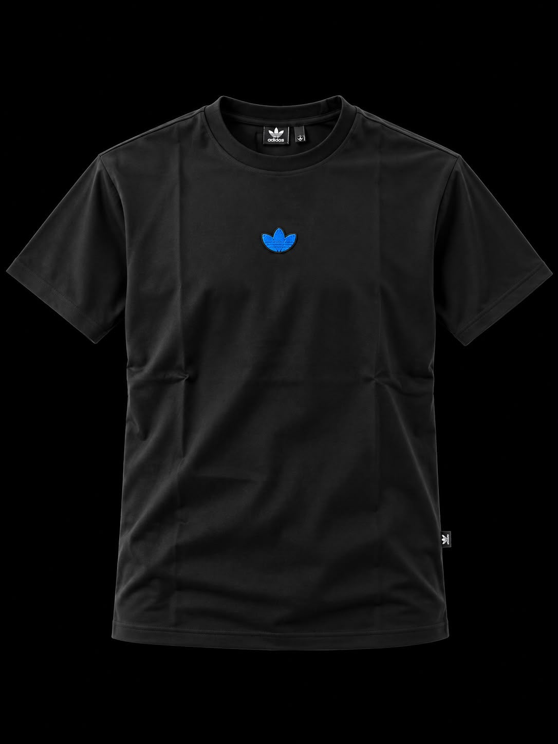 CAMISETA ADIDAS NEGRA LOGO AZUL