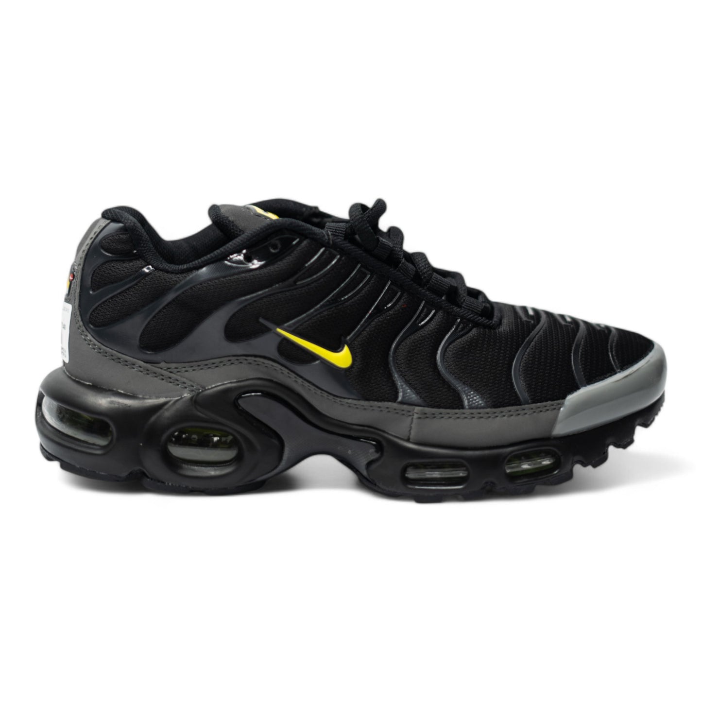 NIKE TN AIR NEGRO GRIS CHULO AMARILLO.