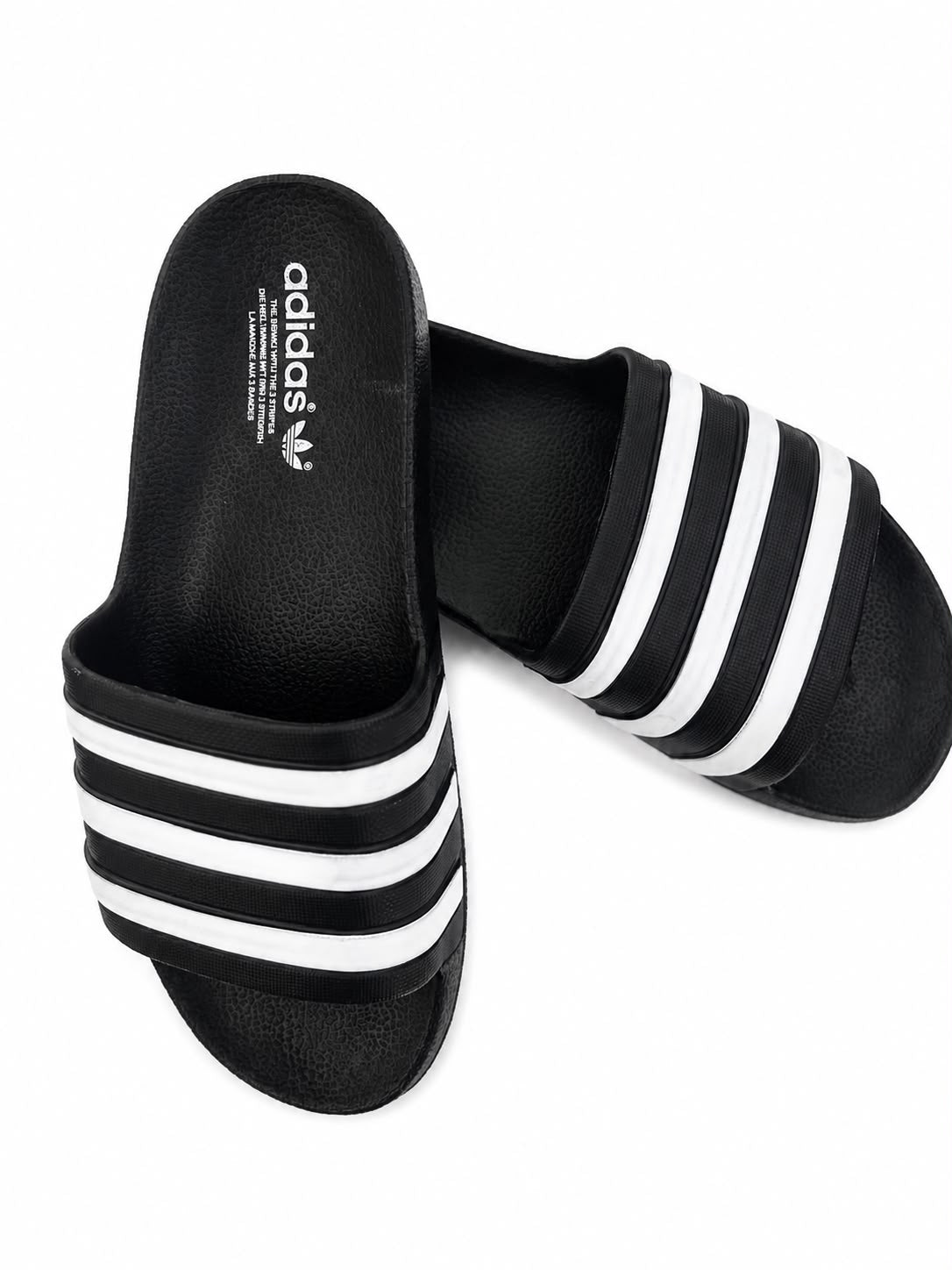 CHANCLAS ADILETTE NEGRA/BLANCA