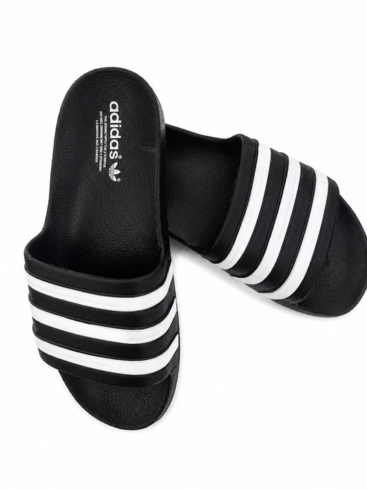 CHANCLAS ADILETTE NEGRA/BLANCA
