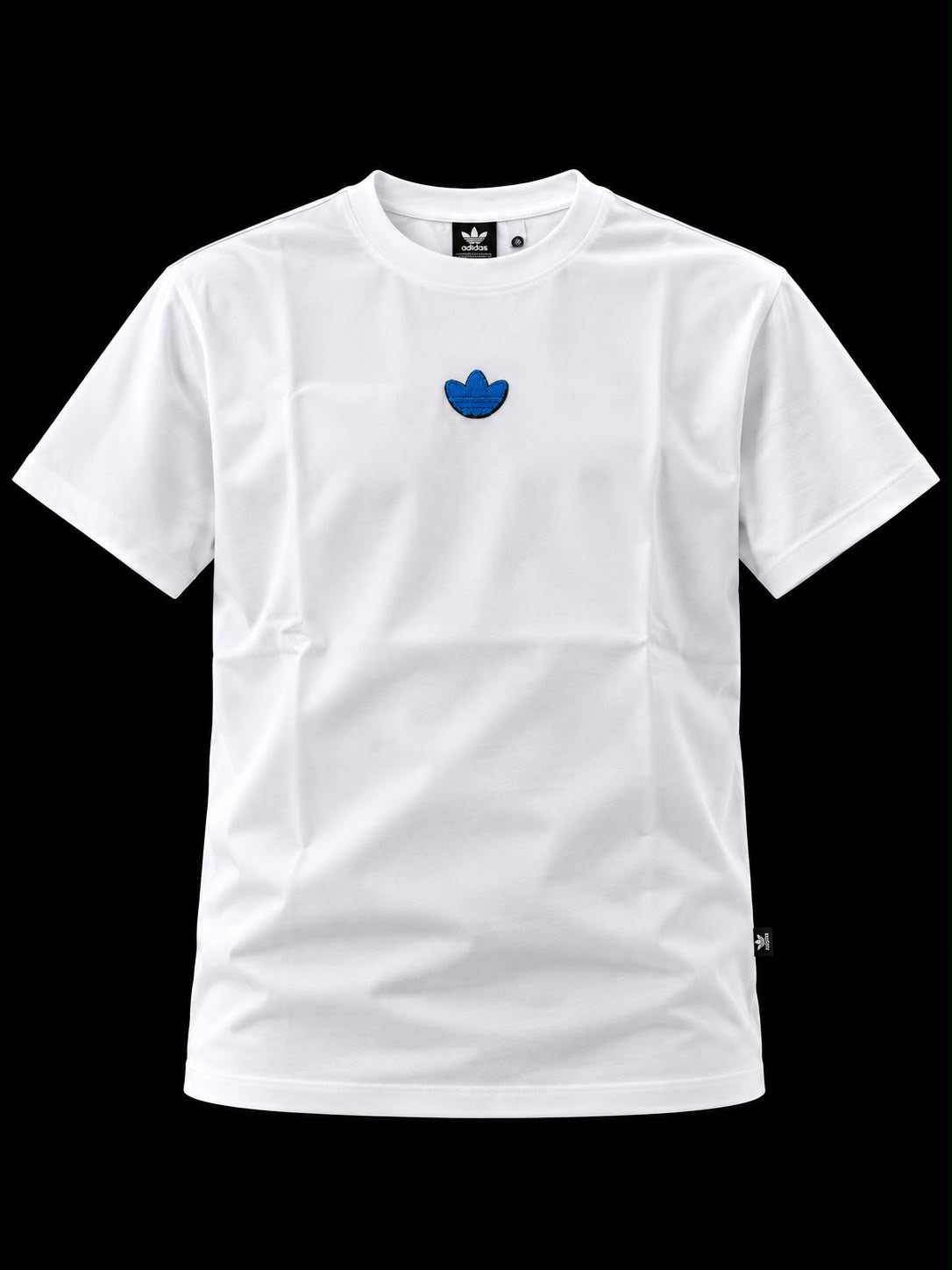CAMISETA ADIDAS BLANCA LOGO AZUL