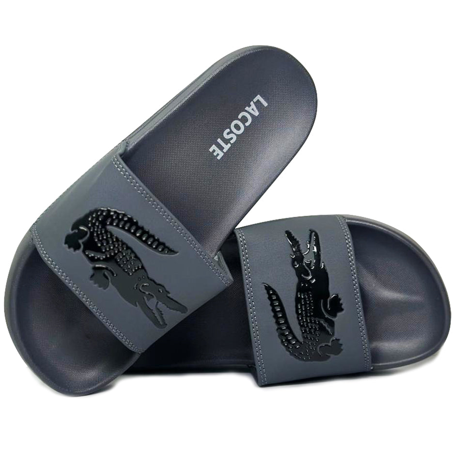 CHANCLAS LACOSTE GREY