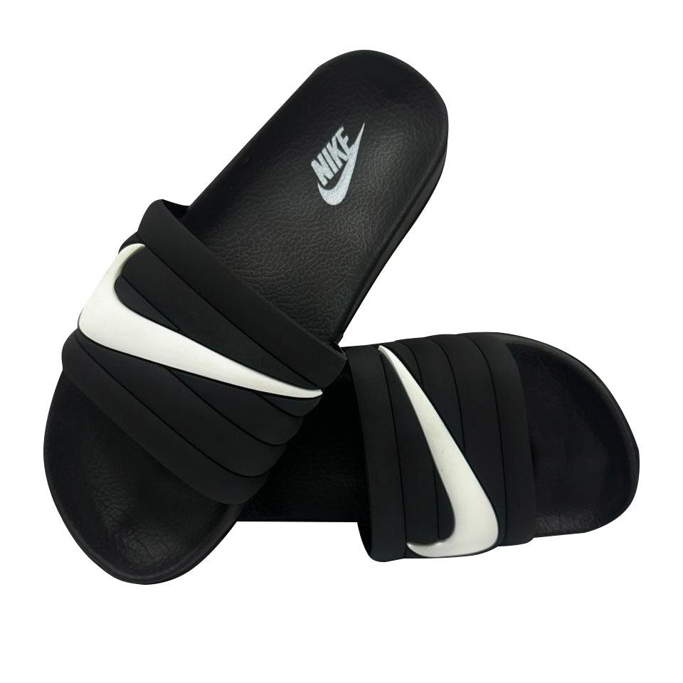 CHANCLAS NIKE BENA NEGRA CHULO BLANCO