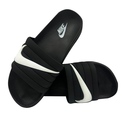 CHANCLAS NIKE BENA NEGRA CHULO BLANCO