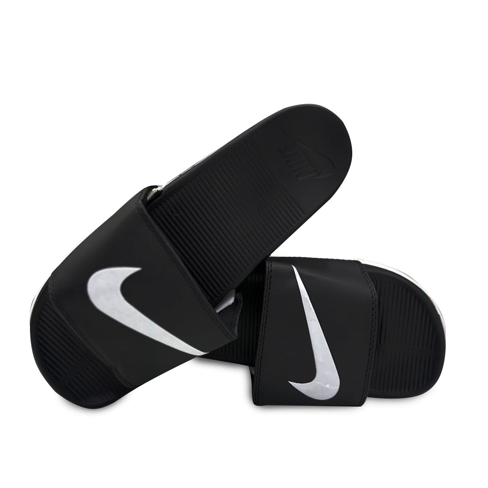 CHANCLAS NIKE NEGRA/BLAN.