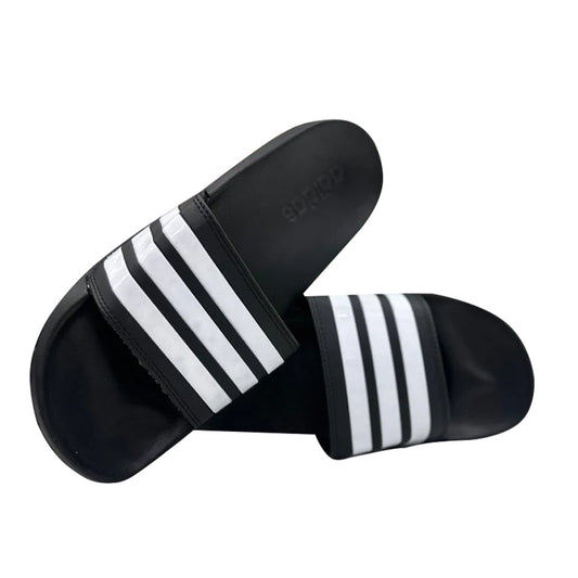 CHANCLAS ADIDAS 3 LINEAS BLANCAS